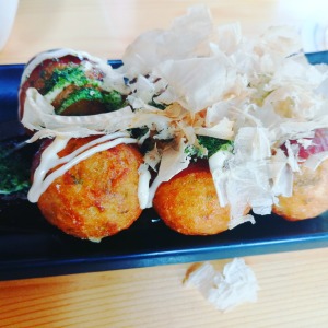 takoyaki japanese balls with octopus
